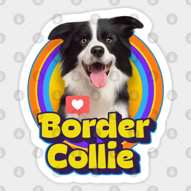 Border Collie Sticker by Puppy & cute